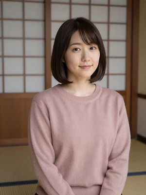 Jing, 29, verified Chinese woman in beige sweater at a modern cafe in Beijing