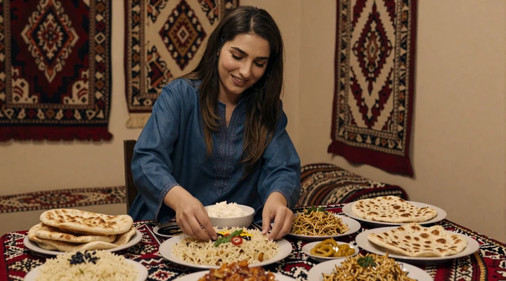 Afghan woman preparing traditional dishes showcasing hospitality in Afghan women dating culture